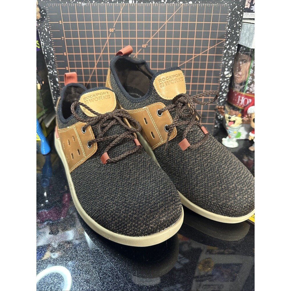 Rockport Works TruFlex Work Shoes Slip And Oil  Resistant Lightweight Mens 9M